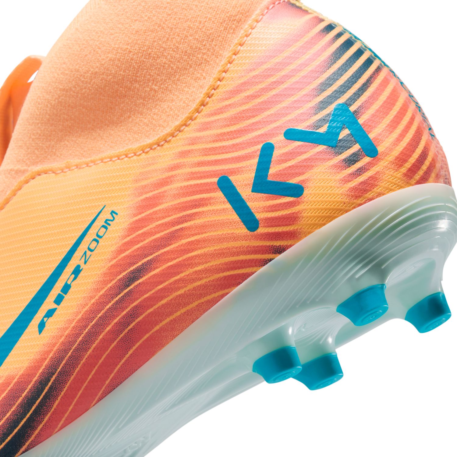 Chuteiras de Futebol de Menino JR ZM Superfly 10 Acad KM FGMG Laranja-4