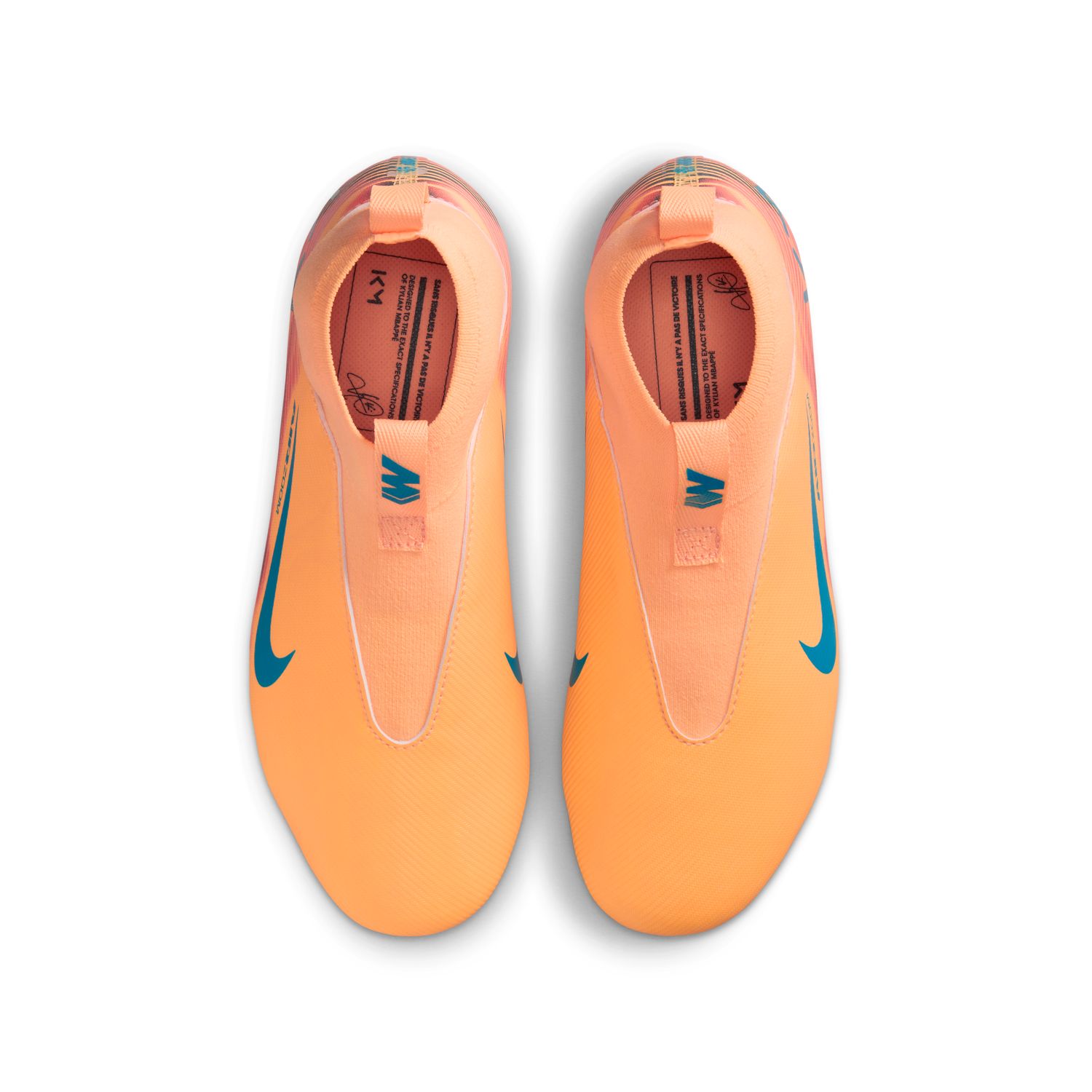 Chuteiras de Futebol de Menino JR ZM Superfly 10 Acad KM FGMG Laranja-6
