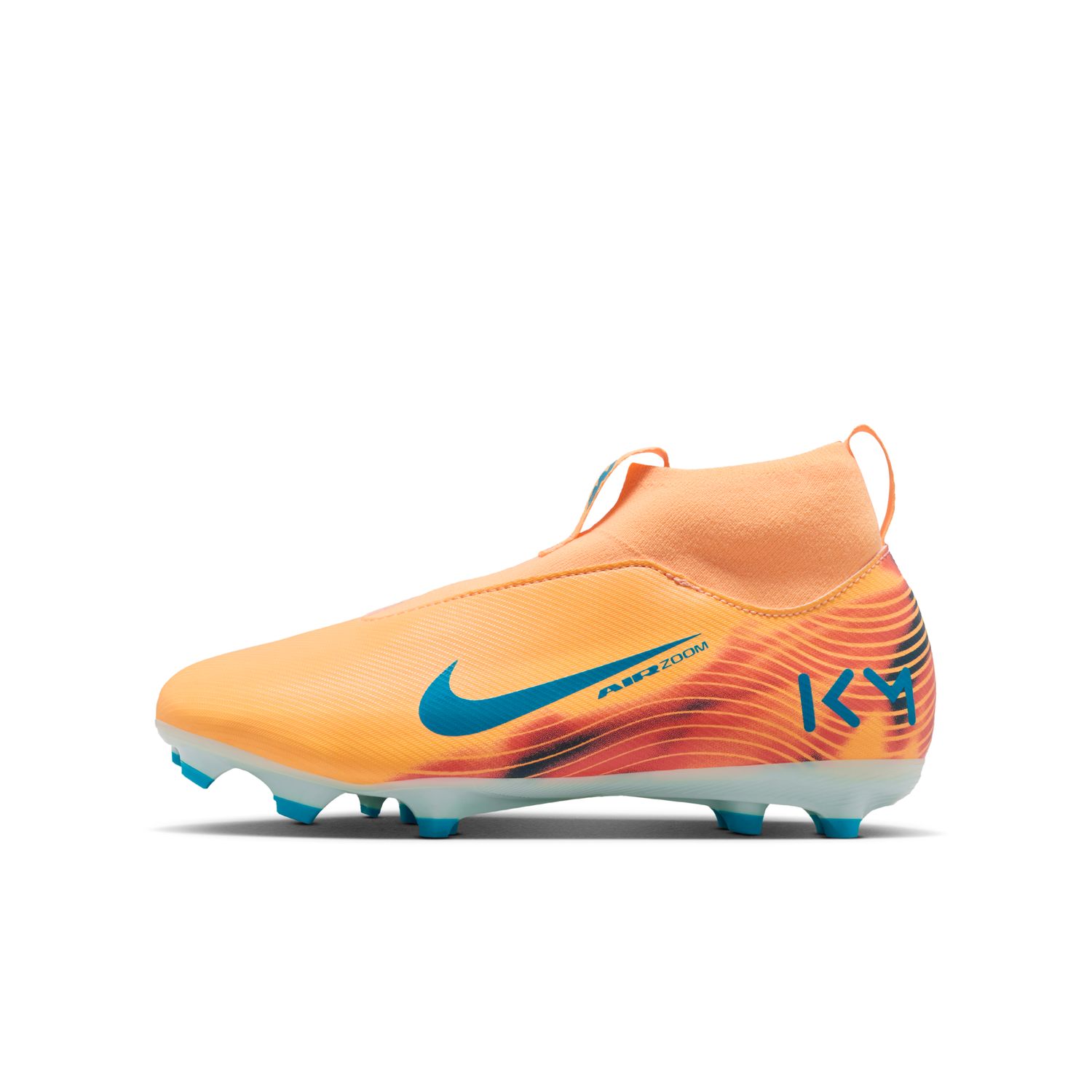 Chuteiras de Futebol de Menino JR ZM Superfly 10 Acad KM FGMG Laranja-7