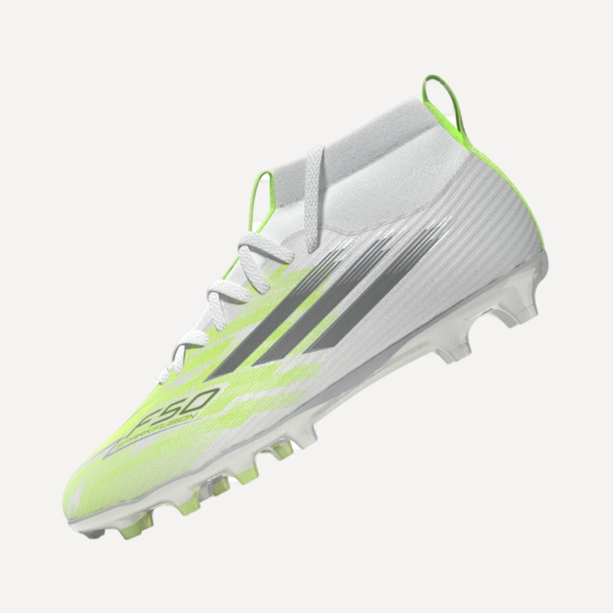 Chuteiras de Futebol de Criança F50 Sparkfusion League FG/AG J Branco/Amarelo-10