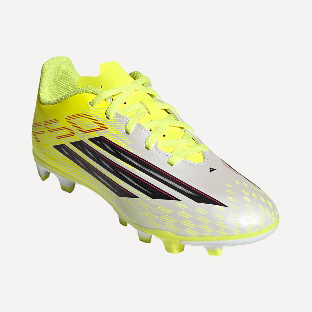Chuteiras de Futebol de Criança F50 CLUB FG/MG J Amarelo / Vermelho-5