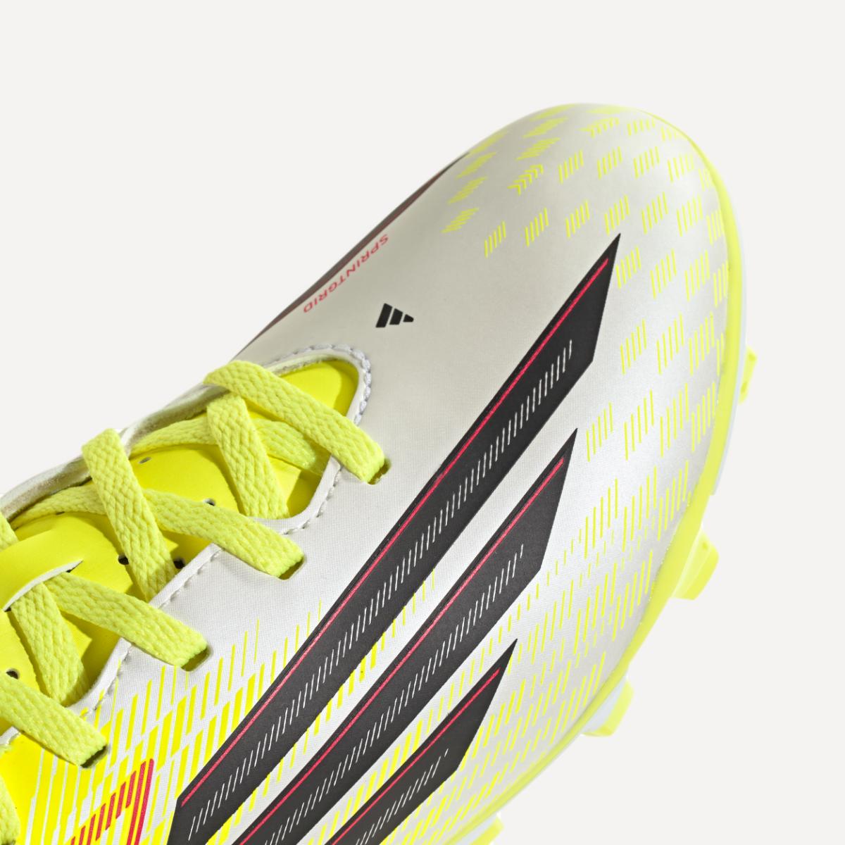 Chuteiras de Futebol de Criança F50 CLUB FG/MG J Amarelo / Vermelho-8