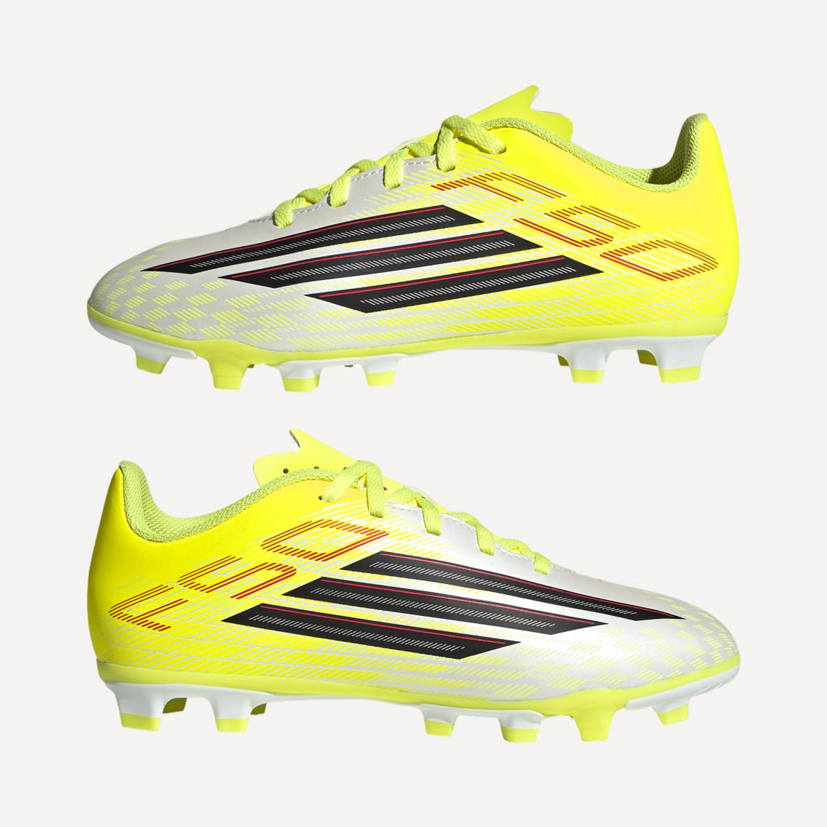 Chuteiras de Futebol de Criança F50 CLUB FG/MG J Amarelo / Vermelho-9