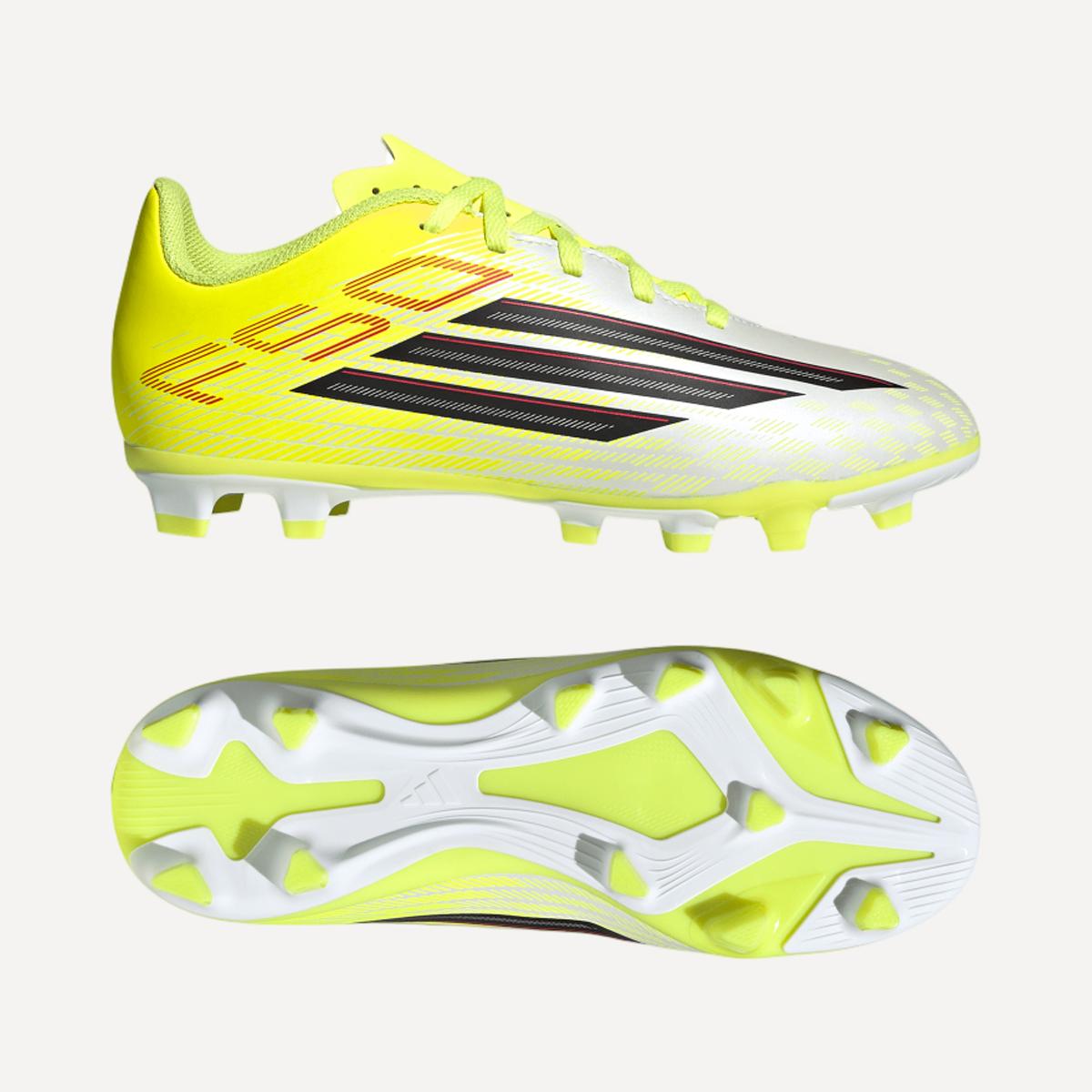 Chuteiras de Futebol de Criança F50 CLUB FG/MG J Amarelo / Vermelho-10