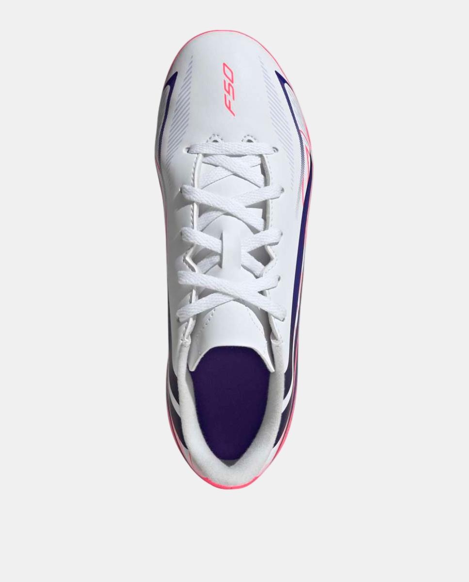 Chuteiras de Futebol de Criança F50 Hyperfast Club Fg/Mg J Adidas Branco / Azul-3