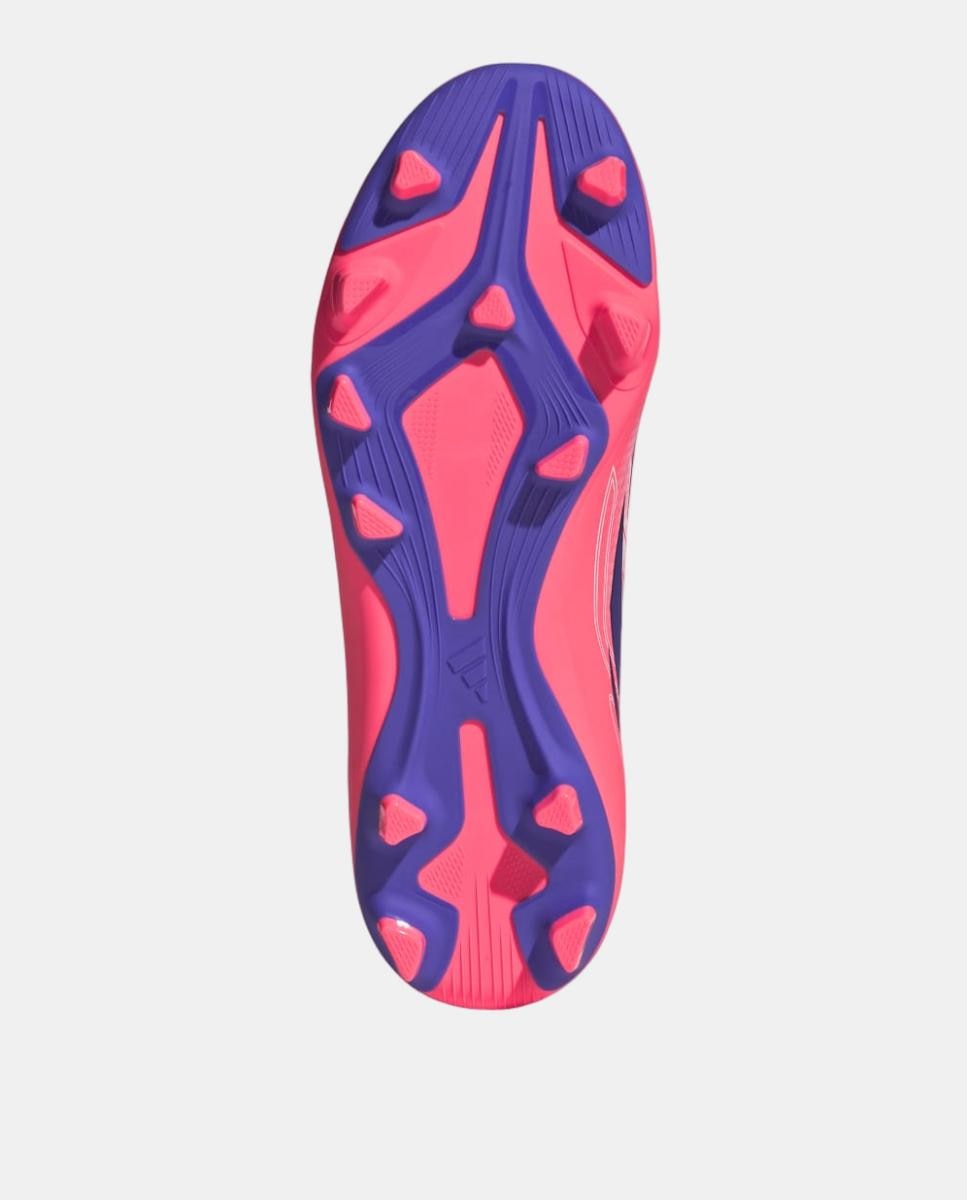 Chuteiras de Futebol de Criança F50 Hyperfast Club Fg/Mg J Adidas Branco / Azul-6