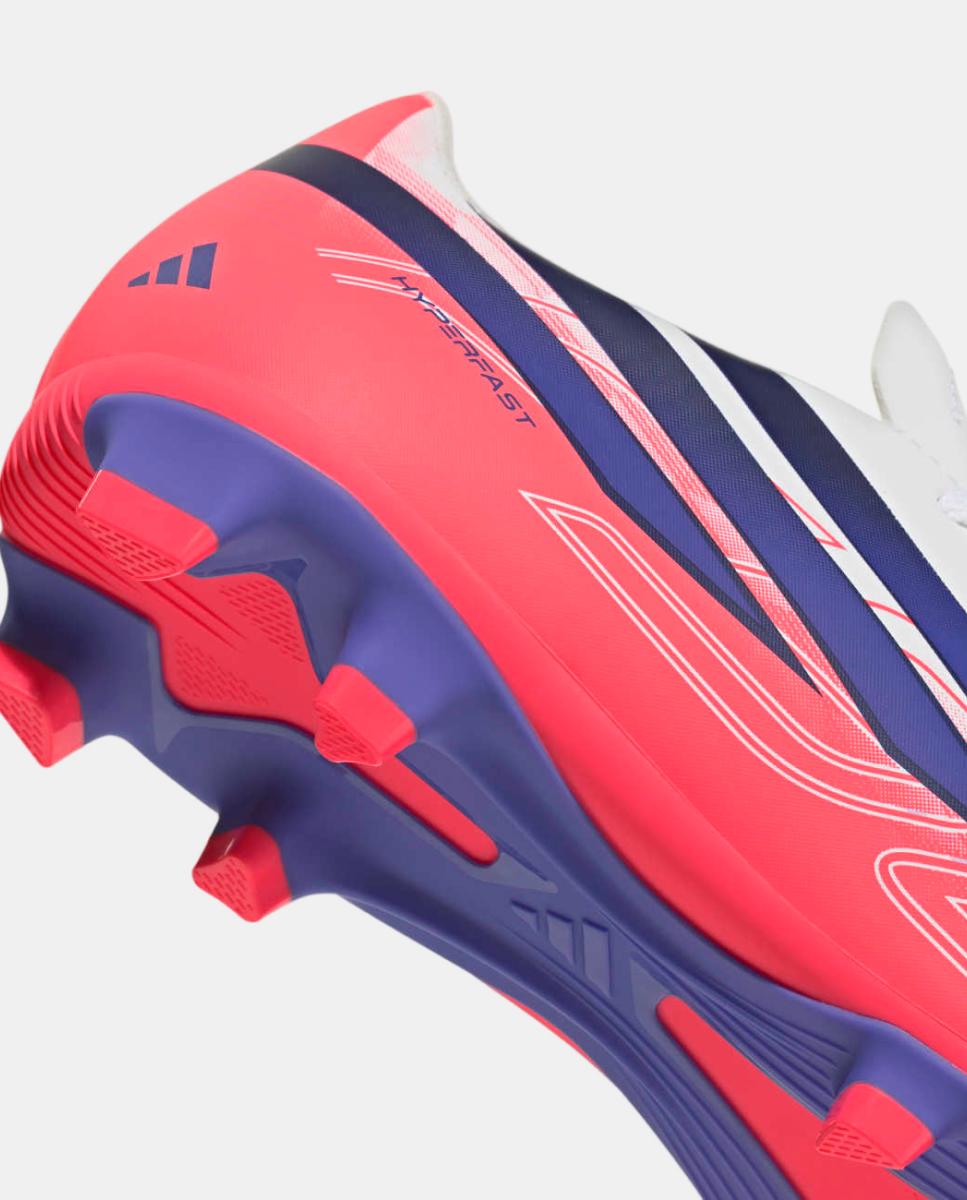 Chuteiras de Futebol de Criança F50 Hyperfast Club Fg/Mg J Adidas Branco / Azul-7