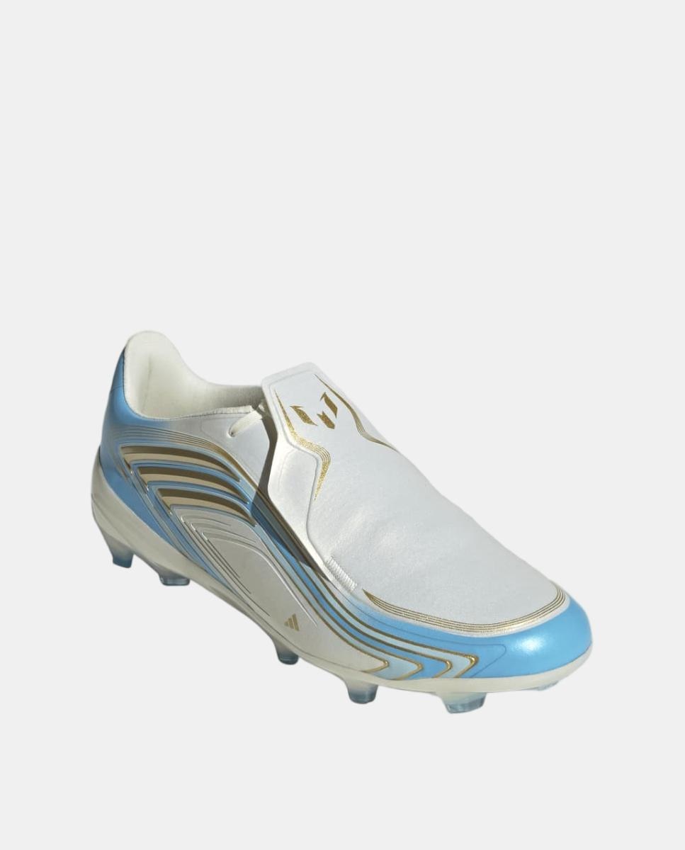 Chuteiras de Futebol de Criança F50 Messi Elite Fg J Adidas Branco / Azul-2