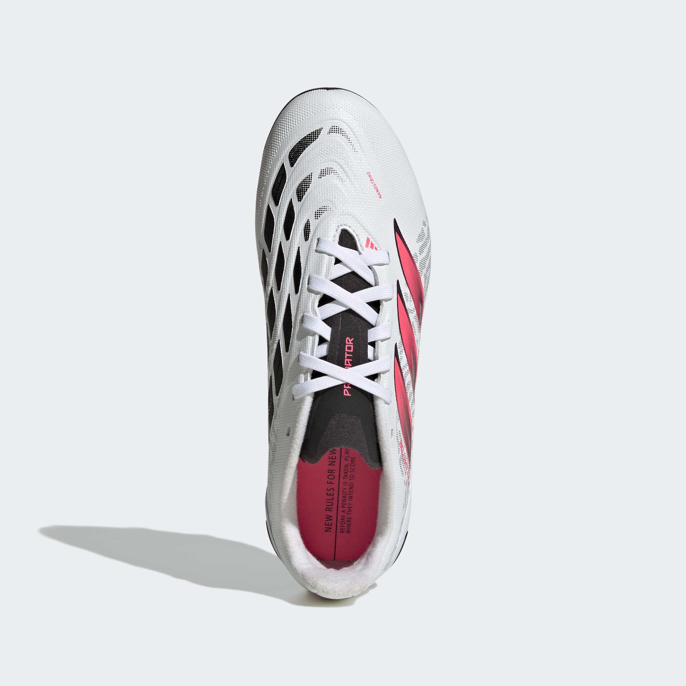 Chuteiras de Futebol de Criança Predator League Fg J Adidas Branco / Vermelho-3