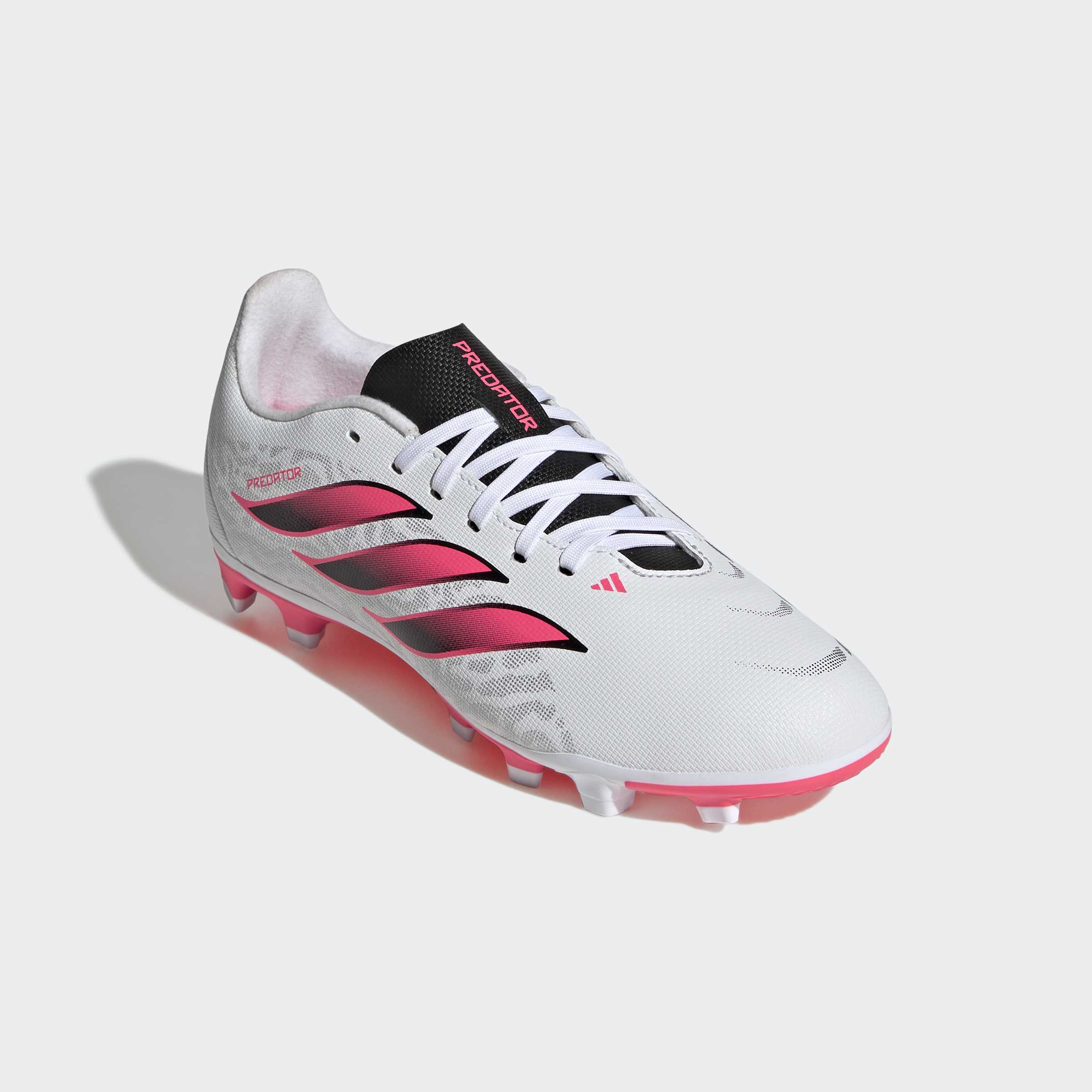 Chuteiras de Futebol de Criança Predator Club Fg/Mg J Adidas Branco / Vermelho-2