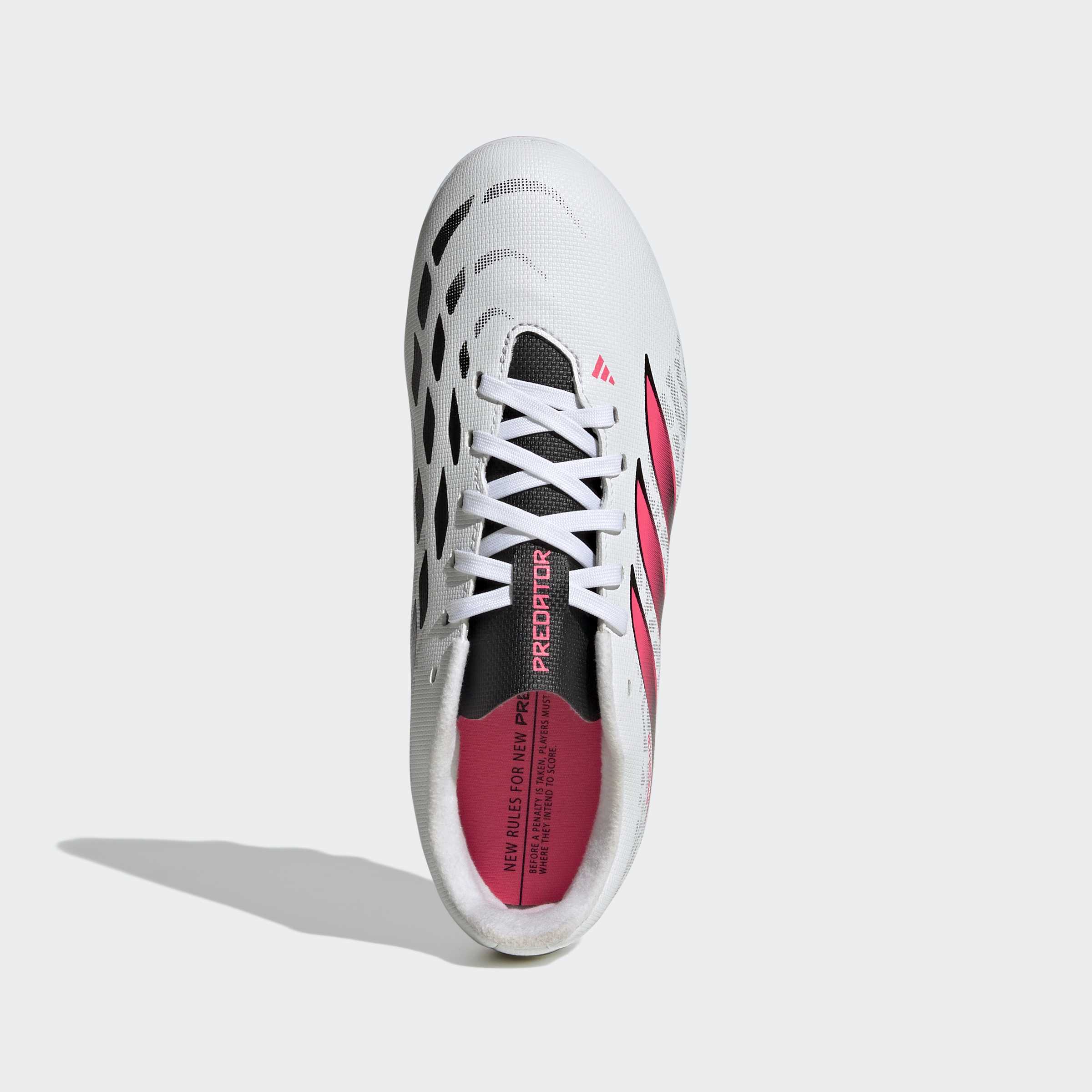 Chuteiras de Futebol de Criança Predator Club Fg/Mg J Adidas Branco / Vermelho-3