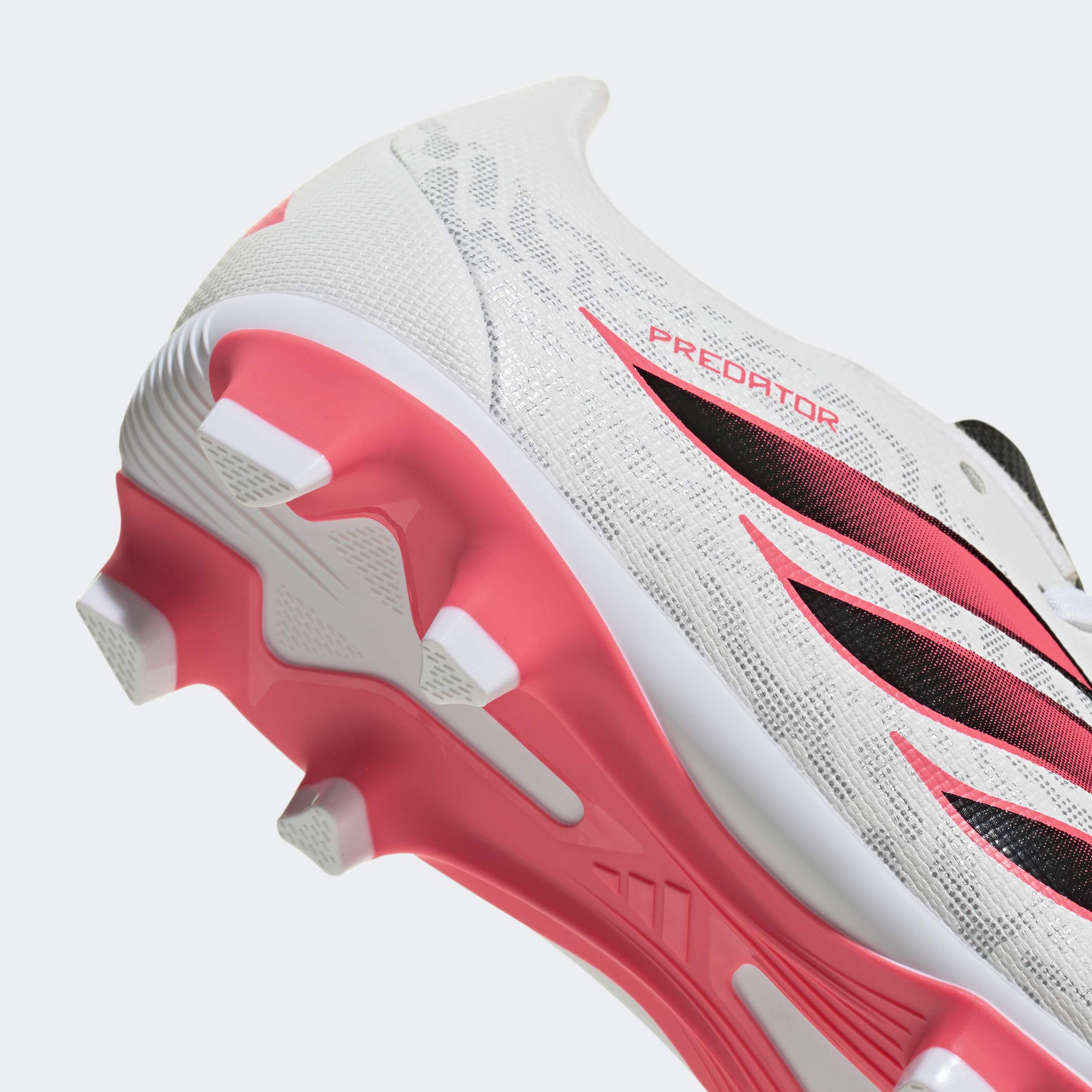 Chuteiras de Futebol de Criança Predator Club Fg/Mg J Adidas Branco / Vermelho-7