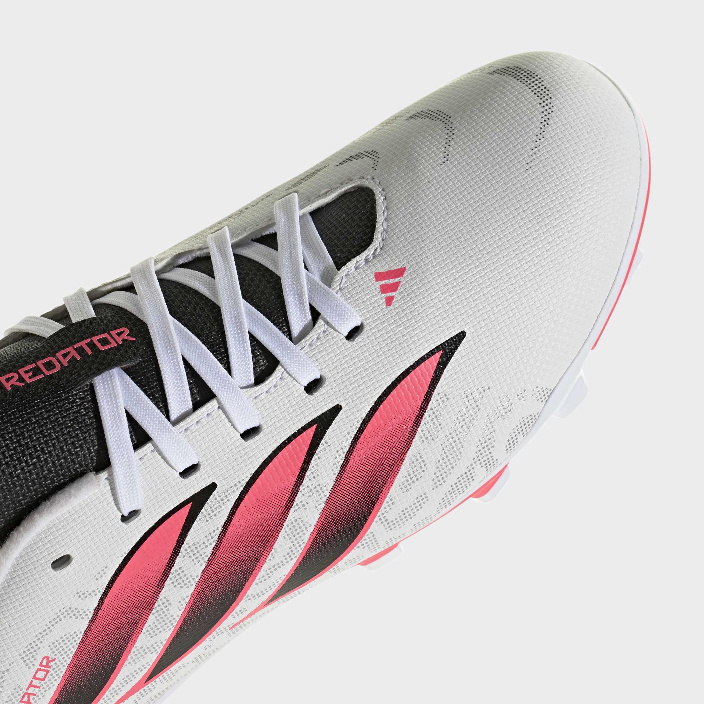 Chuteiras de Futebol de Criança Predator Club Fg/Mg J Adidas Branco / Vermelho-8