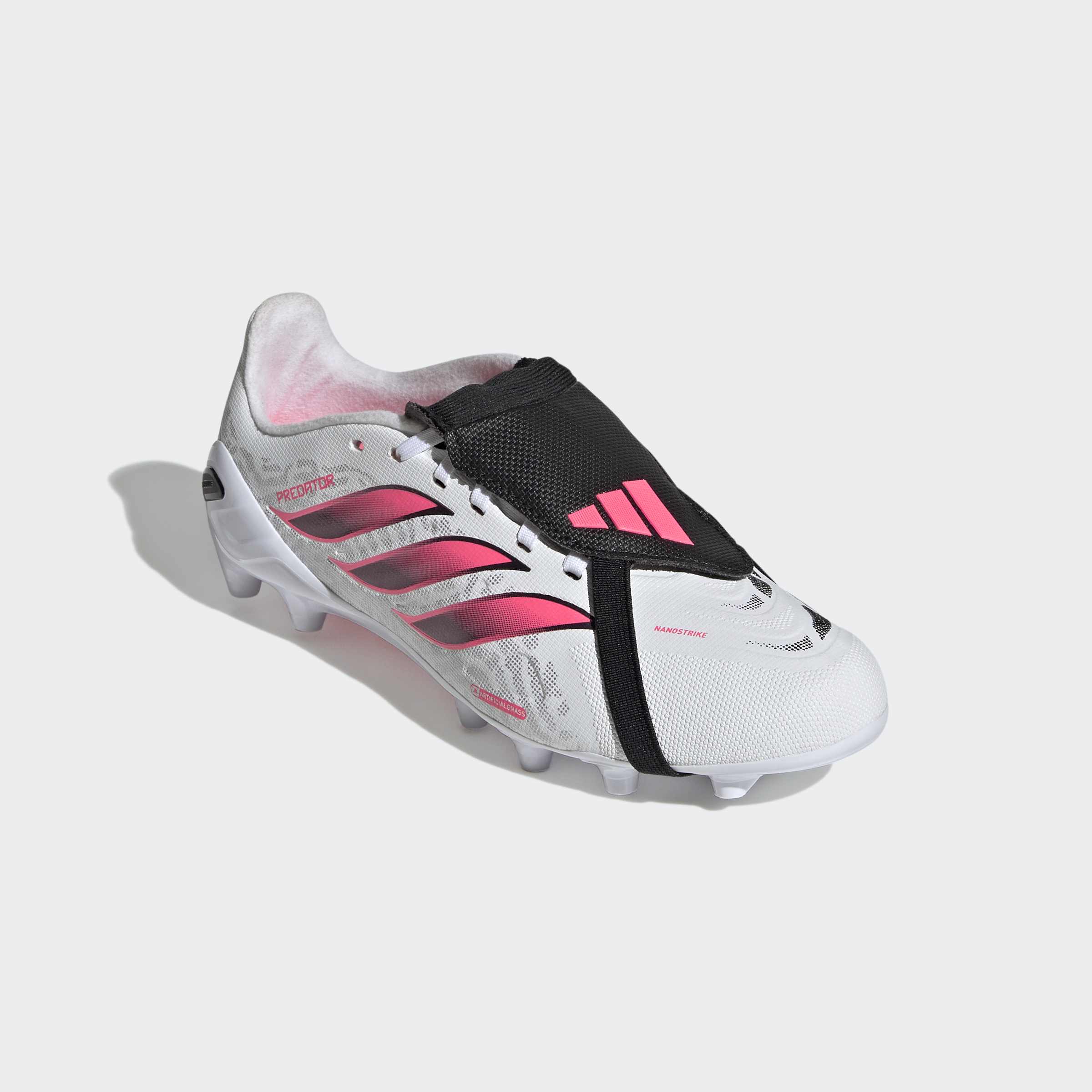 Chuteiras de Futebol de Criança Predator League Ft Ag J Adidas Branco / Vermelho-2