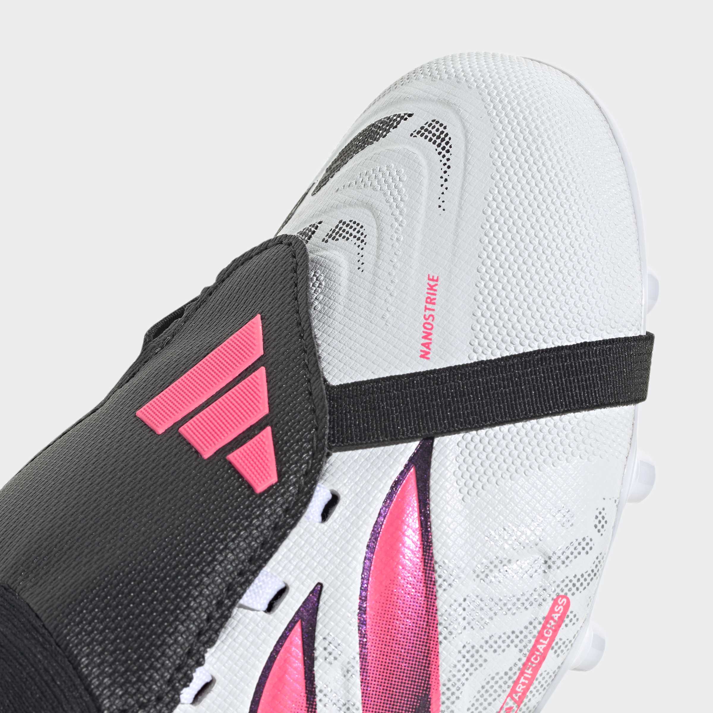 Chuteiras de Futebol de Criança Predator League Ft Ag J Adidas Branco / Vermelho-8