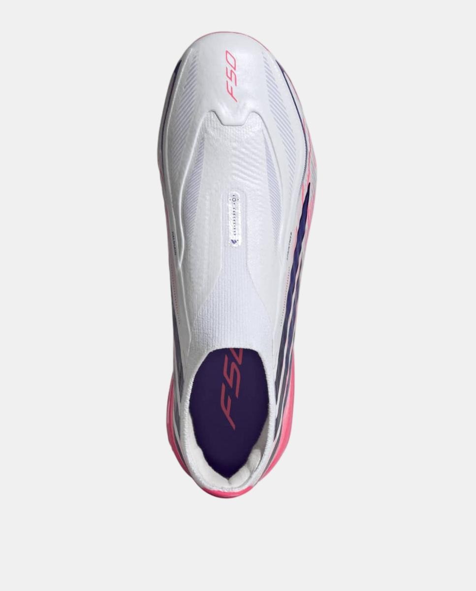 Chuteiras de Futebol de Criança F50 Hyperfast Elite Ll Fg J Adidas Branco / Azul-3