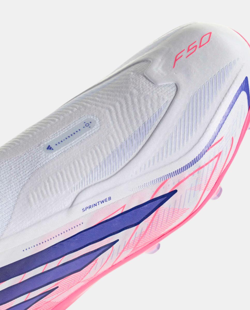 Chuteiras de Futebol de Criança F50 Hyperfast Elite Ll Fg J Adidas Branco / Azul-8