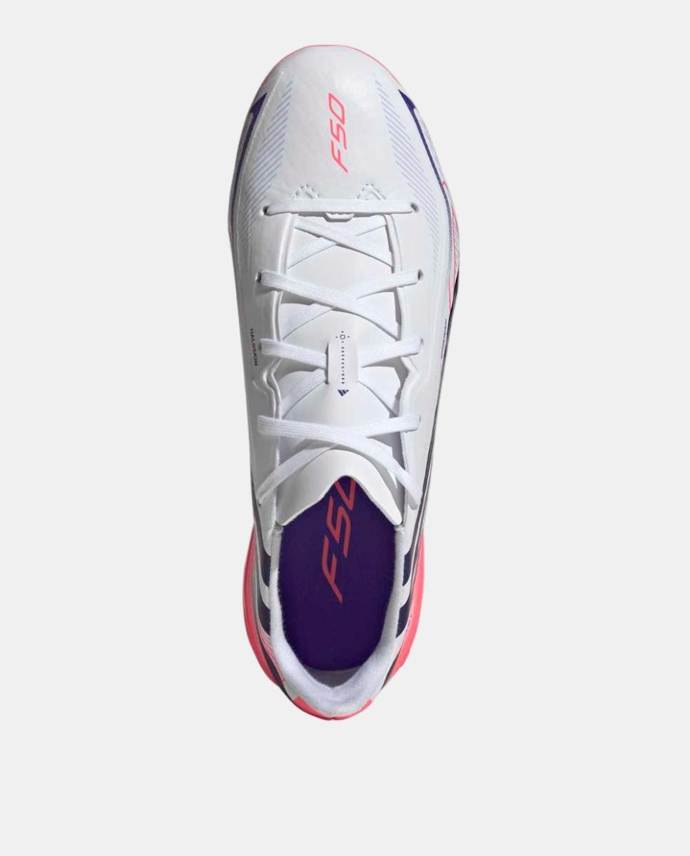 Chuteiras de Futebol de Criança F50 Hyperfast League Ag J Adidas Branco / Azul-3