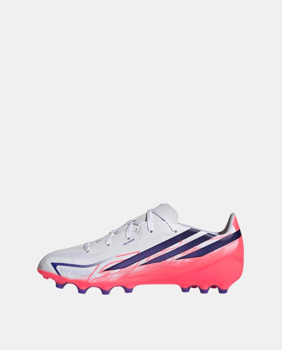 Chuteiras de Futebol de Criança F50 Hyperfast League Ag J Adidas Branco / Azul-4