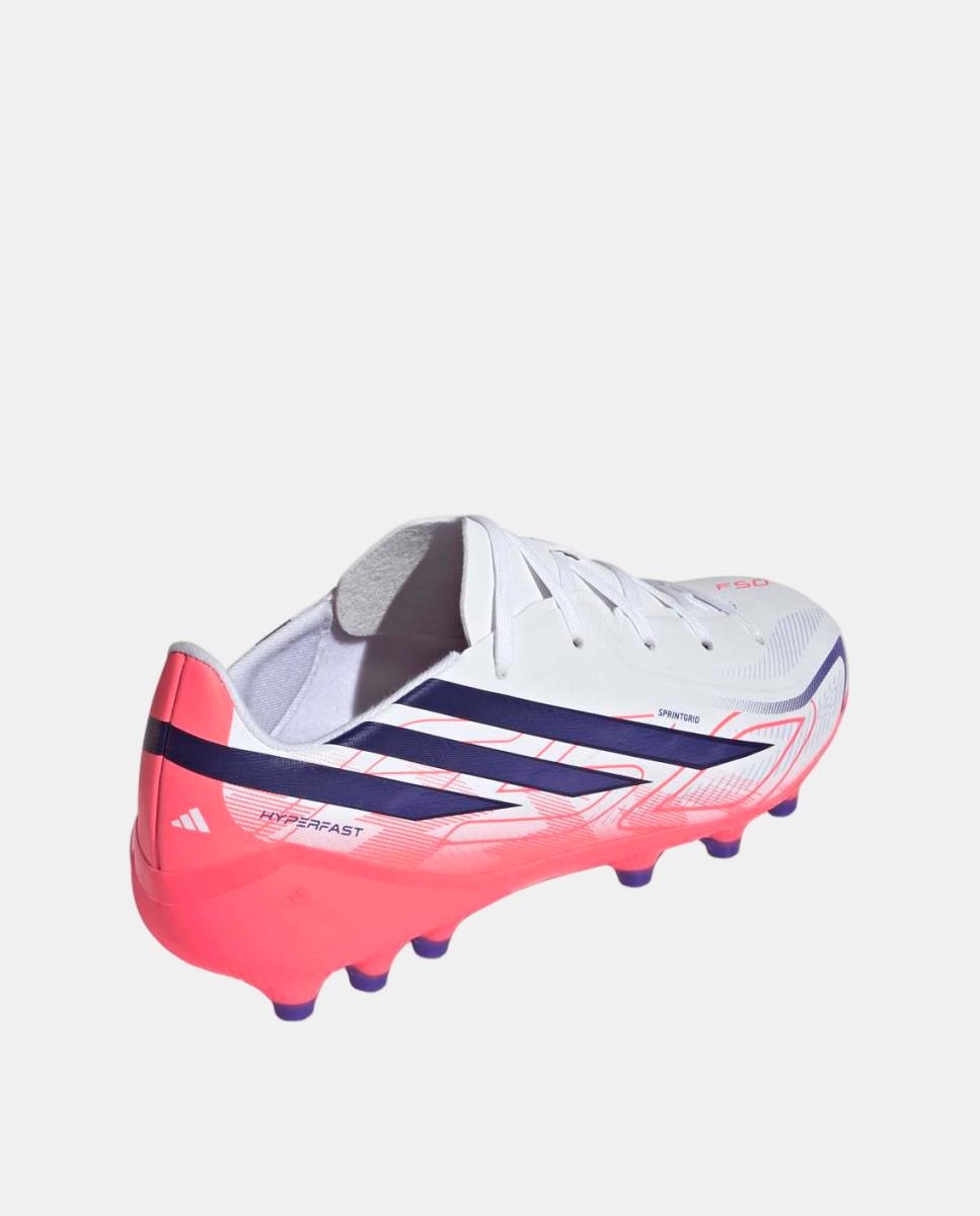 Chuteiras de Futebol de Criança F50 Hyperfast League Ag J Adidas Branco / Azul-5
