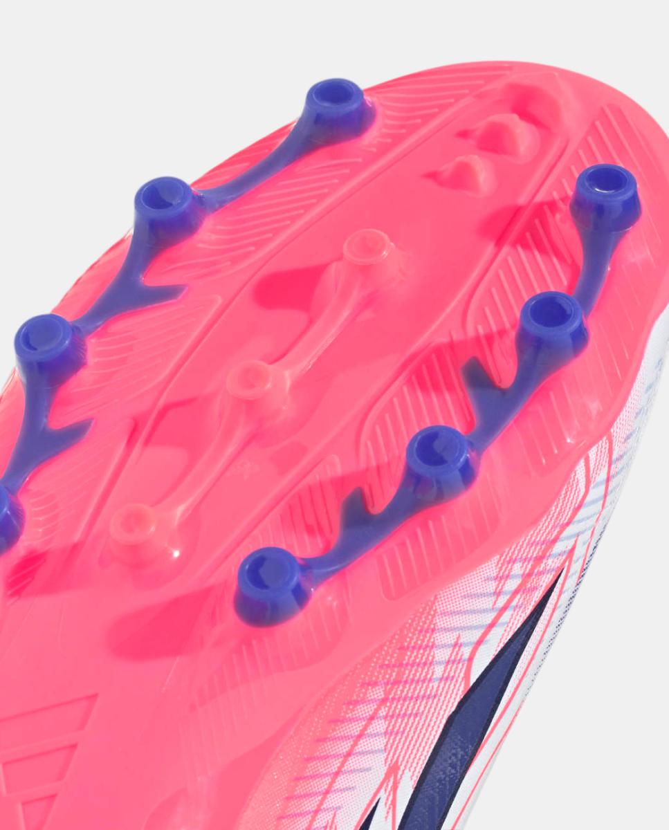 Chuteiras de Futebol de Criança F50 Hyperfast League Ag J Adidas Branco / Azul-7
