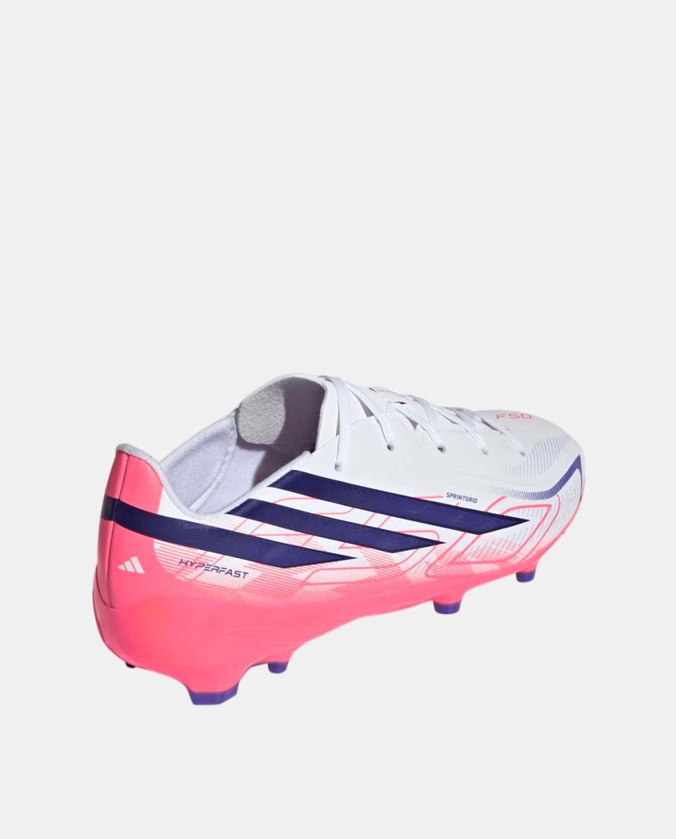 Chuteiras de Futebol de Criança F50 Hyperfast League Fg J Adidas Branco / Azul-5