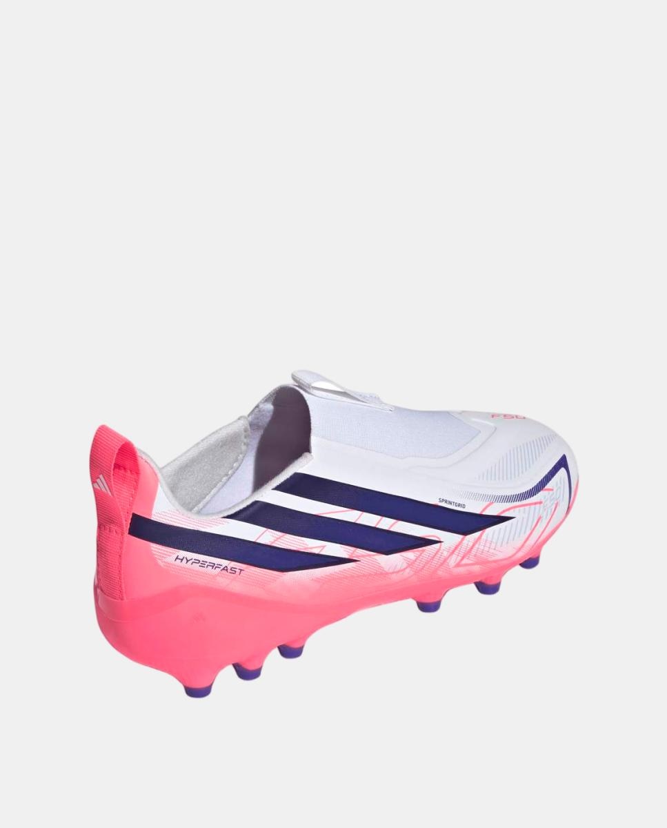 Chuteiras de Futebol de Criança F50 Hyperfast League Ll Ag J Adidas Branco / Azul-5