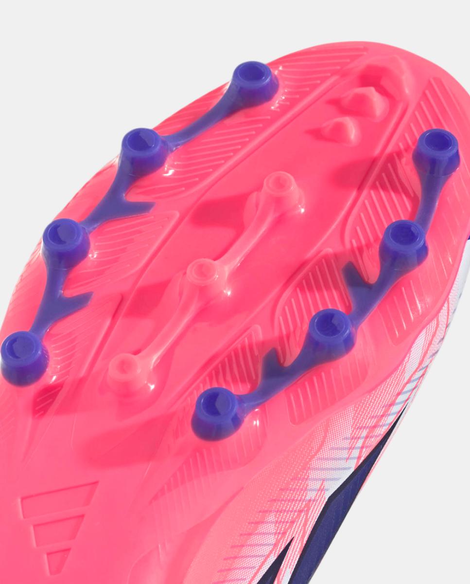 Chuteiras de Futebol de Criança F50 Hyperfast League Ll Ag J Adidas Branco / Azul-7