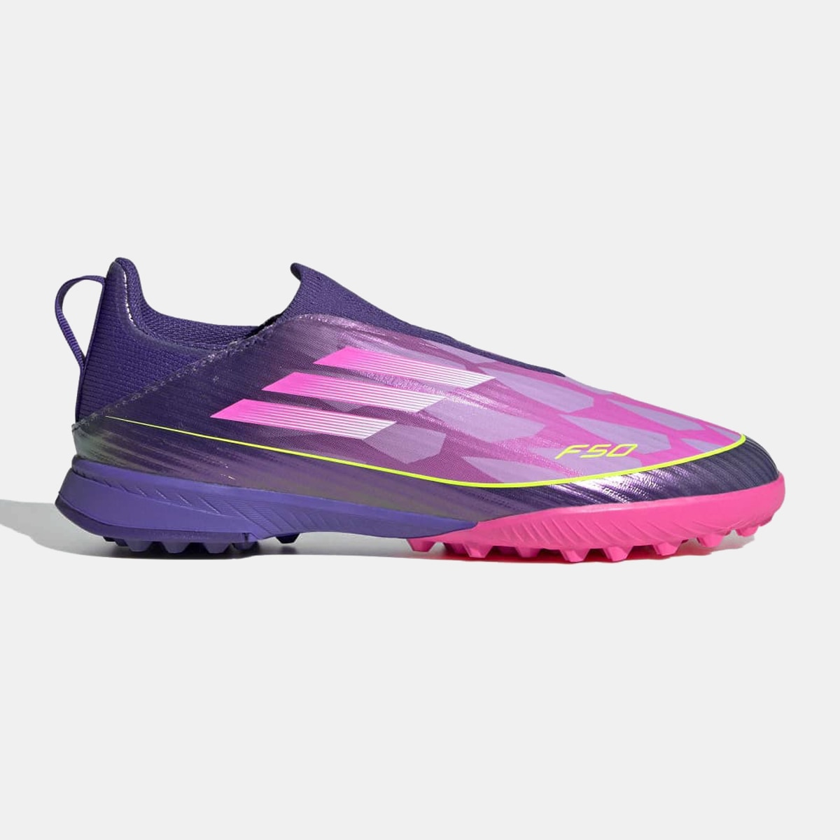 Chuteiras de Futebol de Criança Lamine Yamal f50 League ll tf j Roxo / Rosa-1