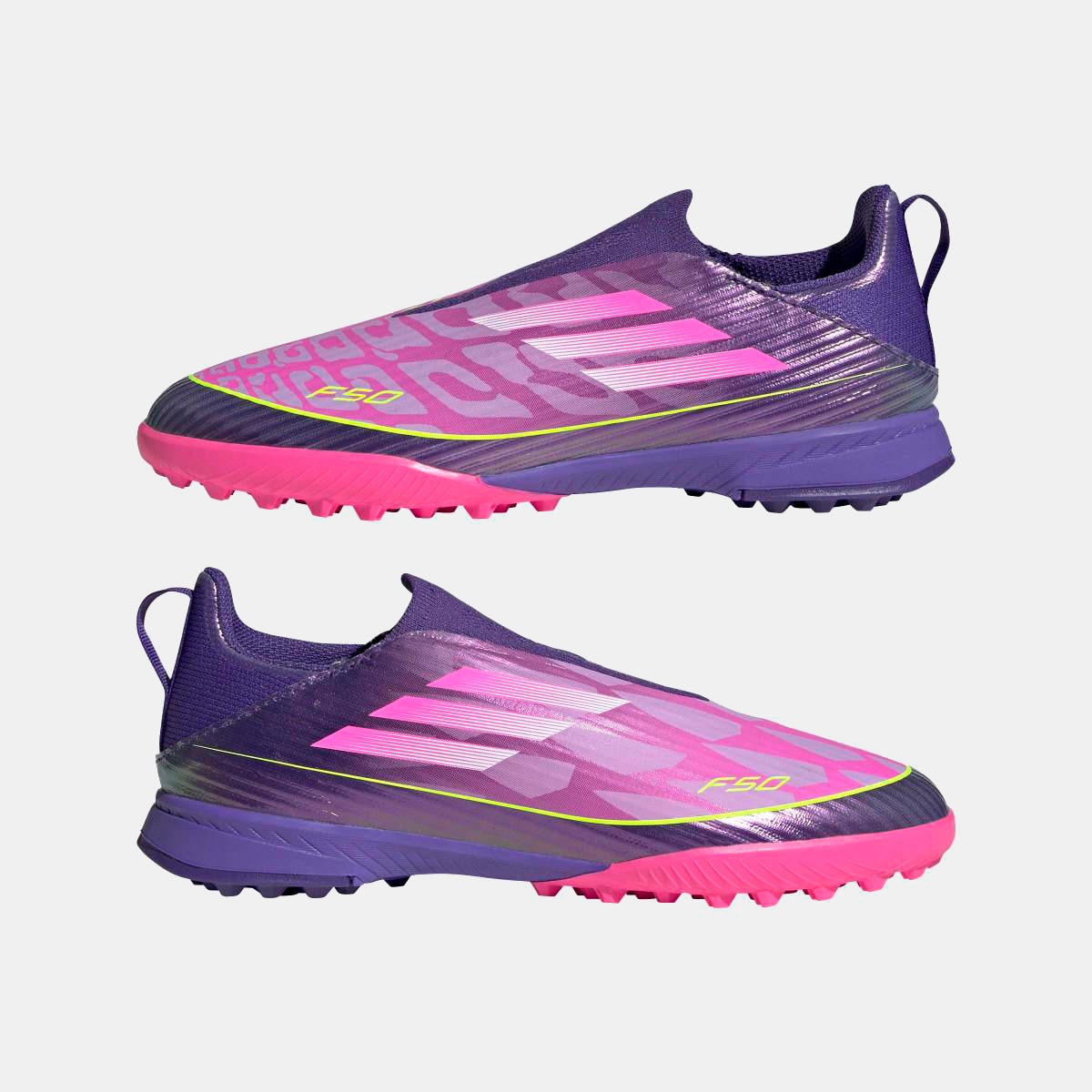 Chuteiras de Futebol de Criança Lamine Yamal f50 League ll tf j Roxo / Rosa-10
