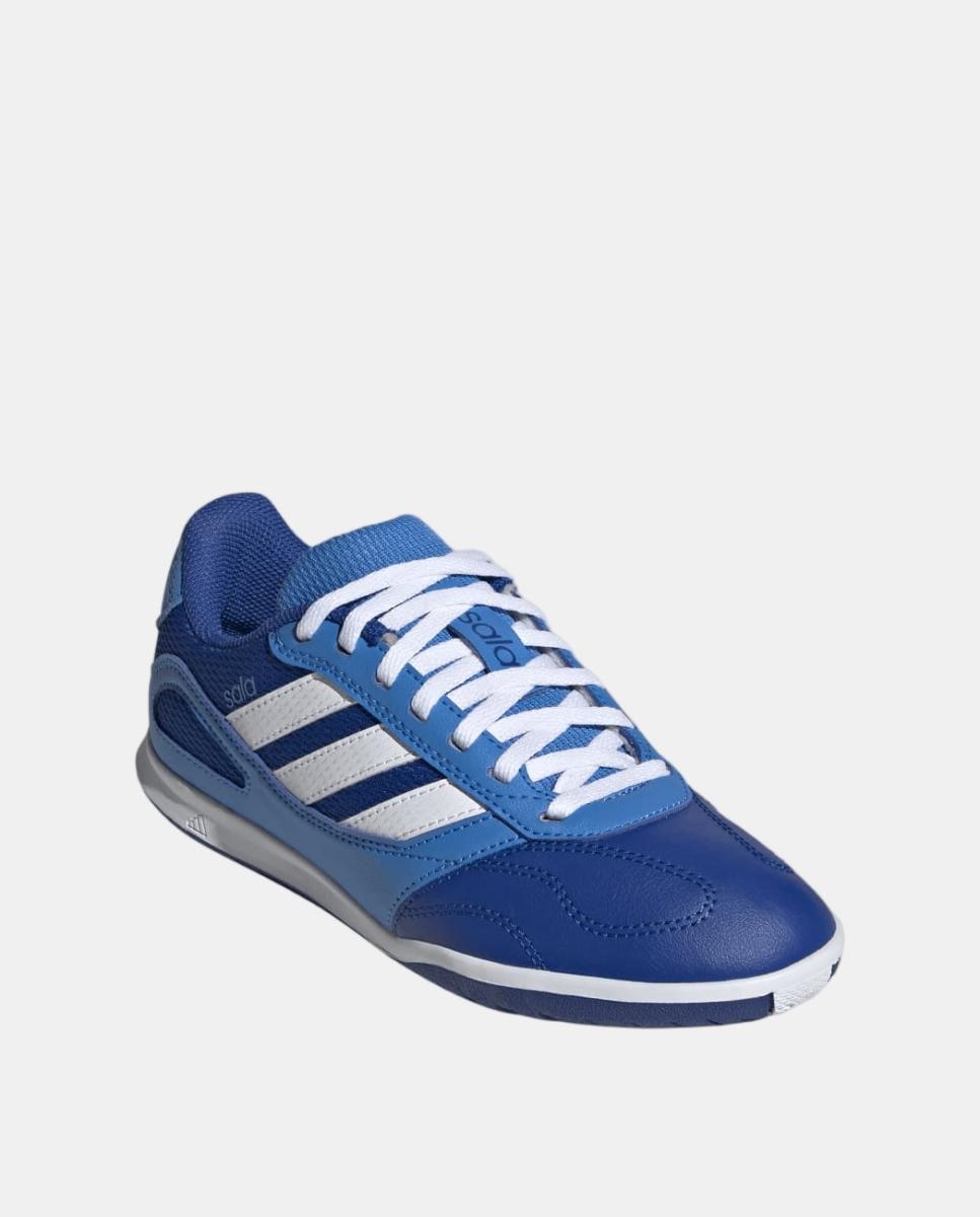 Chuteiras de Futebol de Criança Super Sala III J Branco / Azul-5