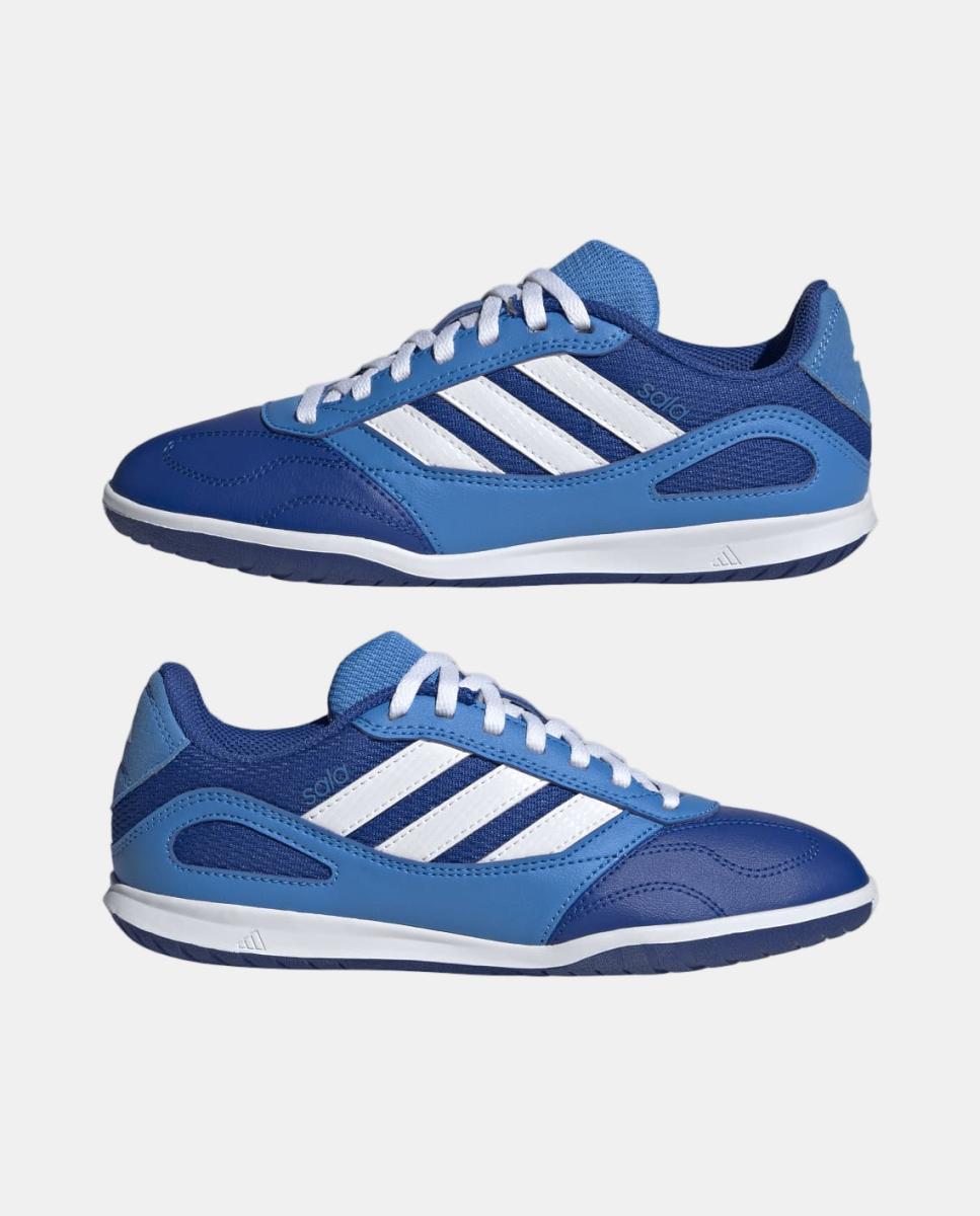 Chuteiras de Futebol de Criança Super Sala III J Branco / Azul-9
