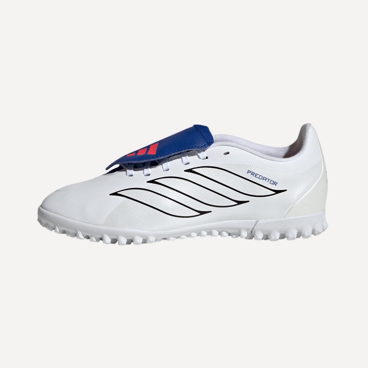 Chuteiras de Futebol de Criança Predator Club FT TF J JB Branco / Azul-2