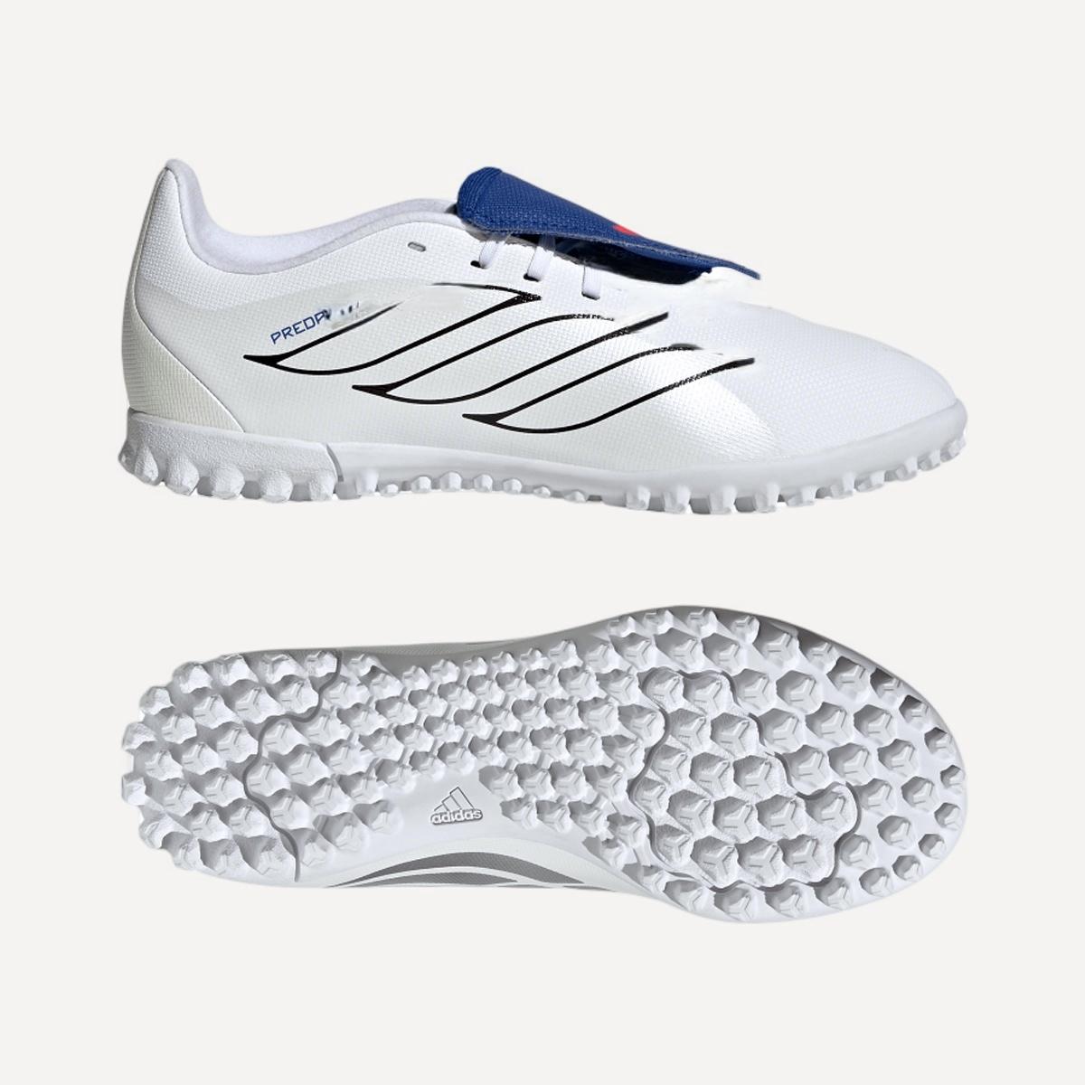 Chuteiras de Futebol de Criança Predator Club FT TF J JB Branco / Azul-3