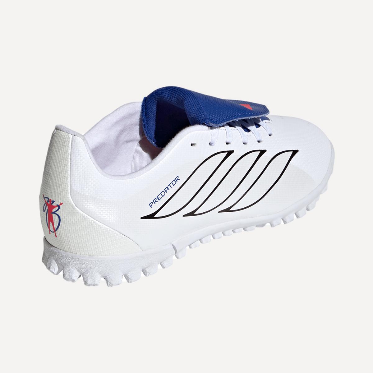 Chuteiras de Futebol de Criança Predator Club FT TF J JB Branco / Azul-4