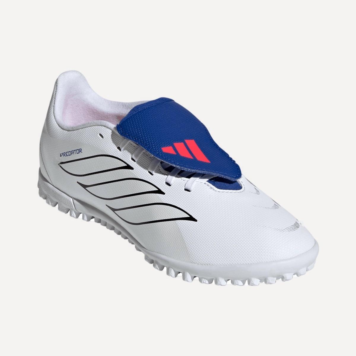 Chuteiras de Futebol de Criança Predator Club FT TF J JB Branco / Azul-8