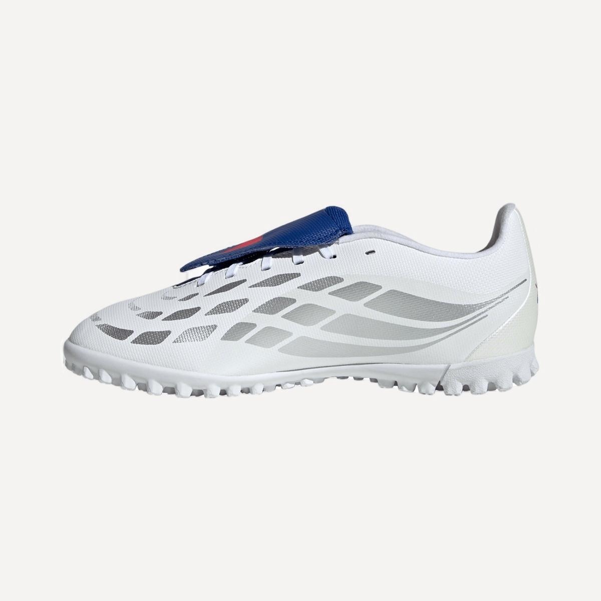 Chuteiras de Futebol de Criança Predator Club FT TF J JB Branco / Azul-10