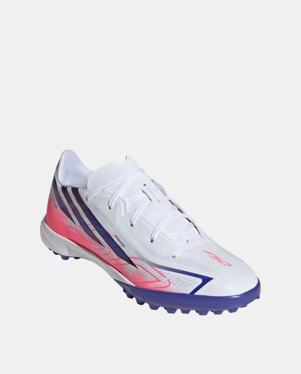 Chuteiras de Futebol Turf de Criança F50 Hyperfast League Tf J Adidas Branco / Azul-2