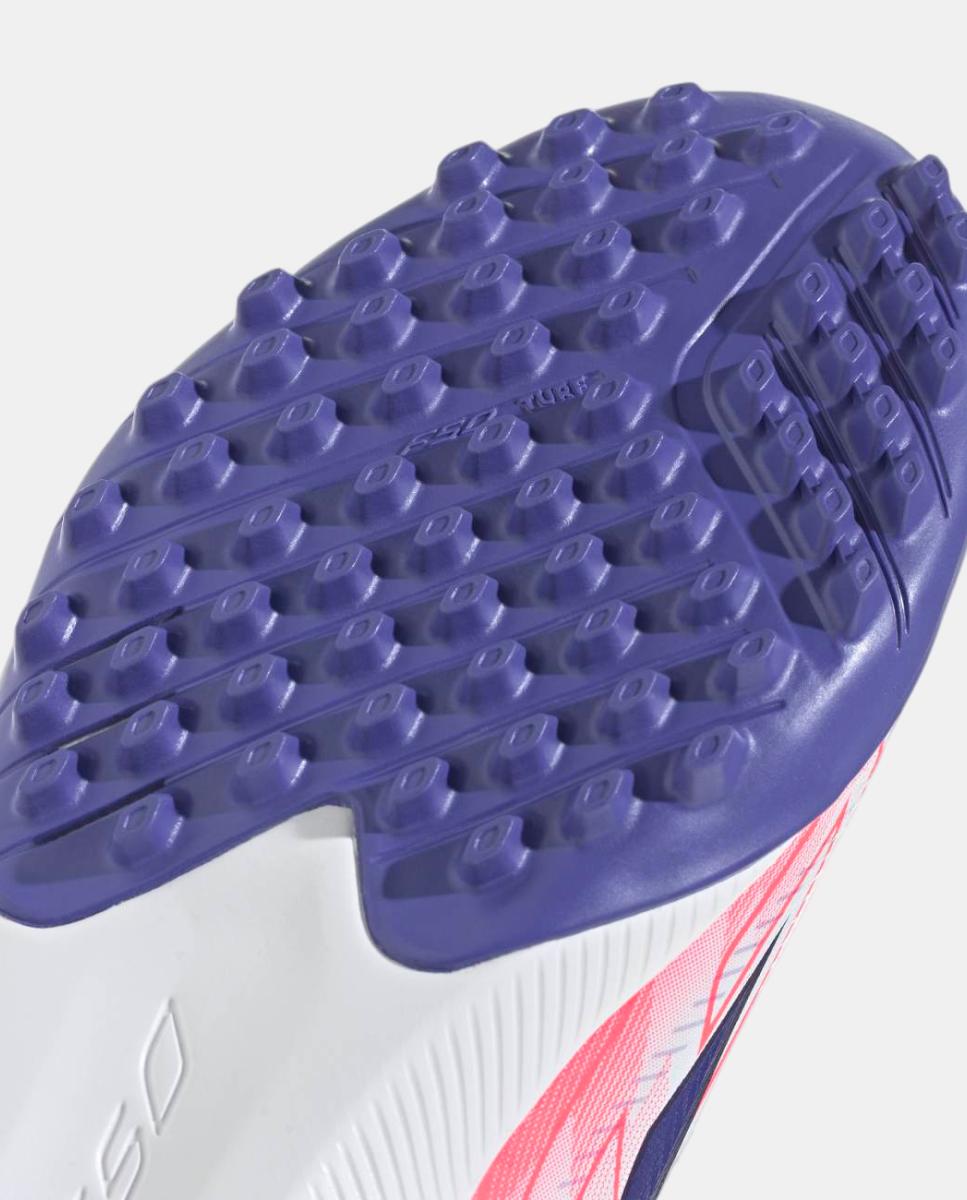 Chuteiras de Futebol Turf de Criança F50 Hyperfast League Tf J Adidas Branco / Azul-7