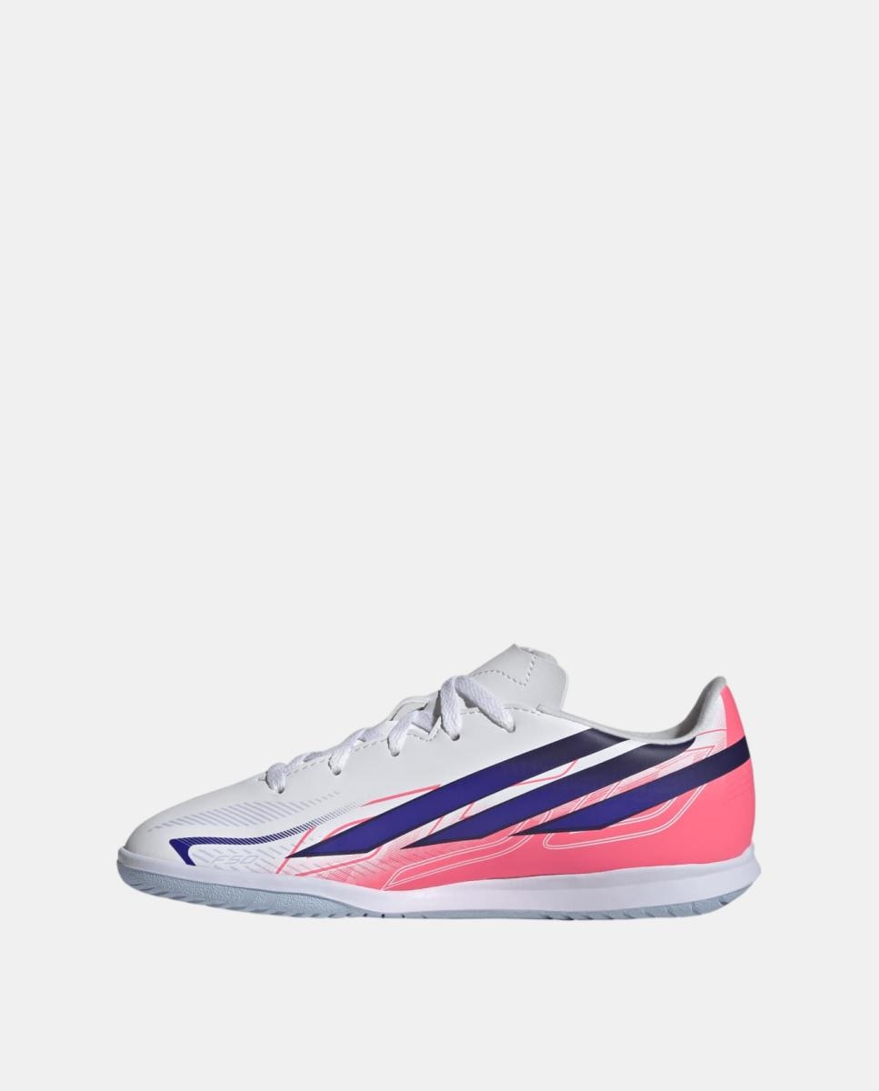 Chuteiras de Futsal de Criança F50 Hyperfast Club In J Adidas Branco / Azul-4