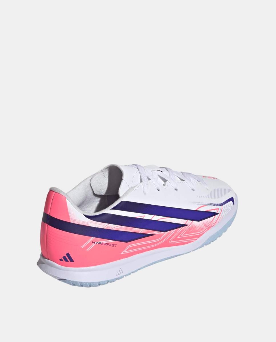 Chuteiras de Futsal de Criança F50 Hyperfast Club In J Adidas Branco / Azul-5