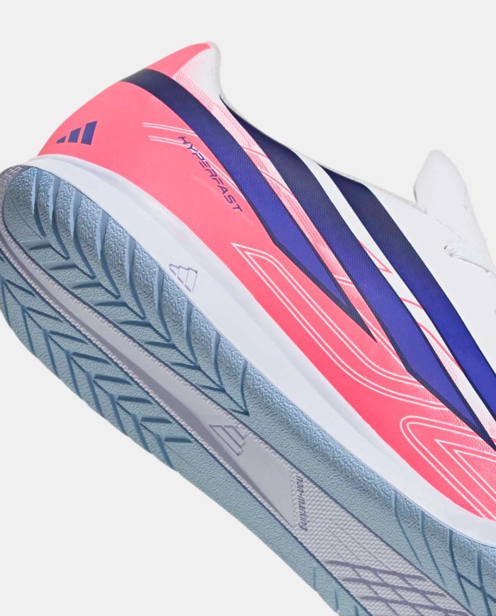 Chuteiras de Futsal de Criança F50 Hyperfast Club In J Adidas Branco / Azul-7