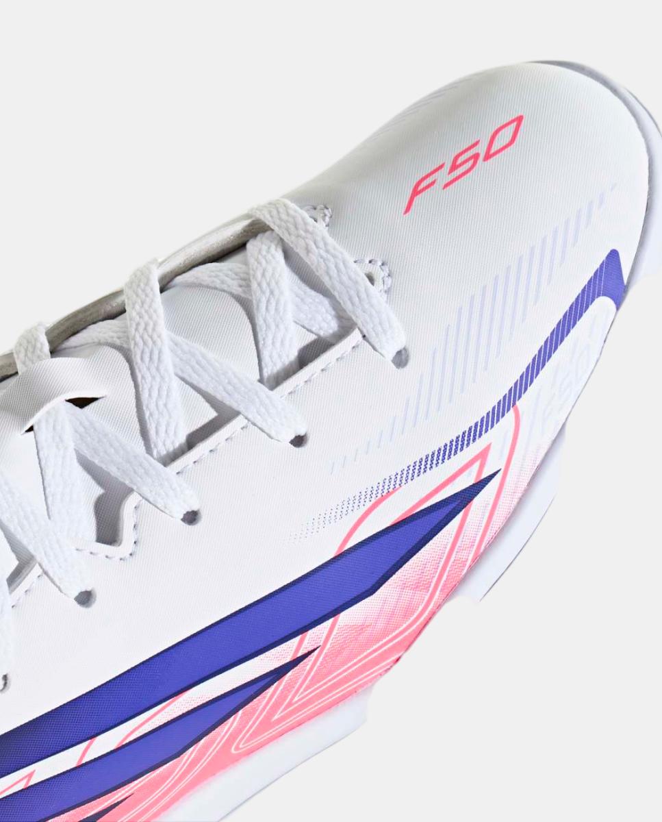 Chuteiras de Futsal de Criança F50 Hyperfast Club In J Adidas Branco / Azul-8
