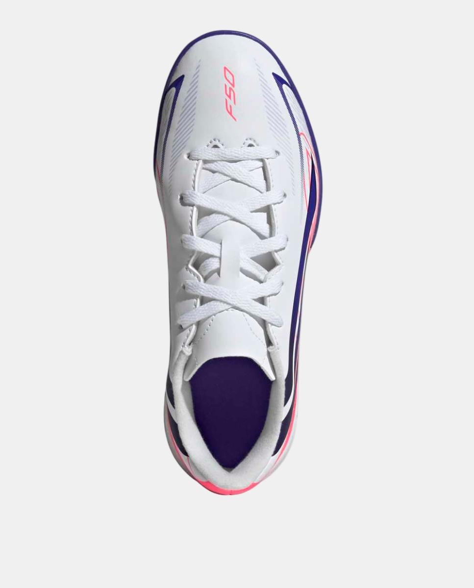 Chuteiras de Futebol Turf de Criança F50 Hyperfast Club Tf J Adidas Branco / Azul-3