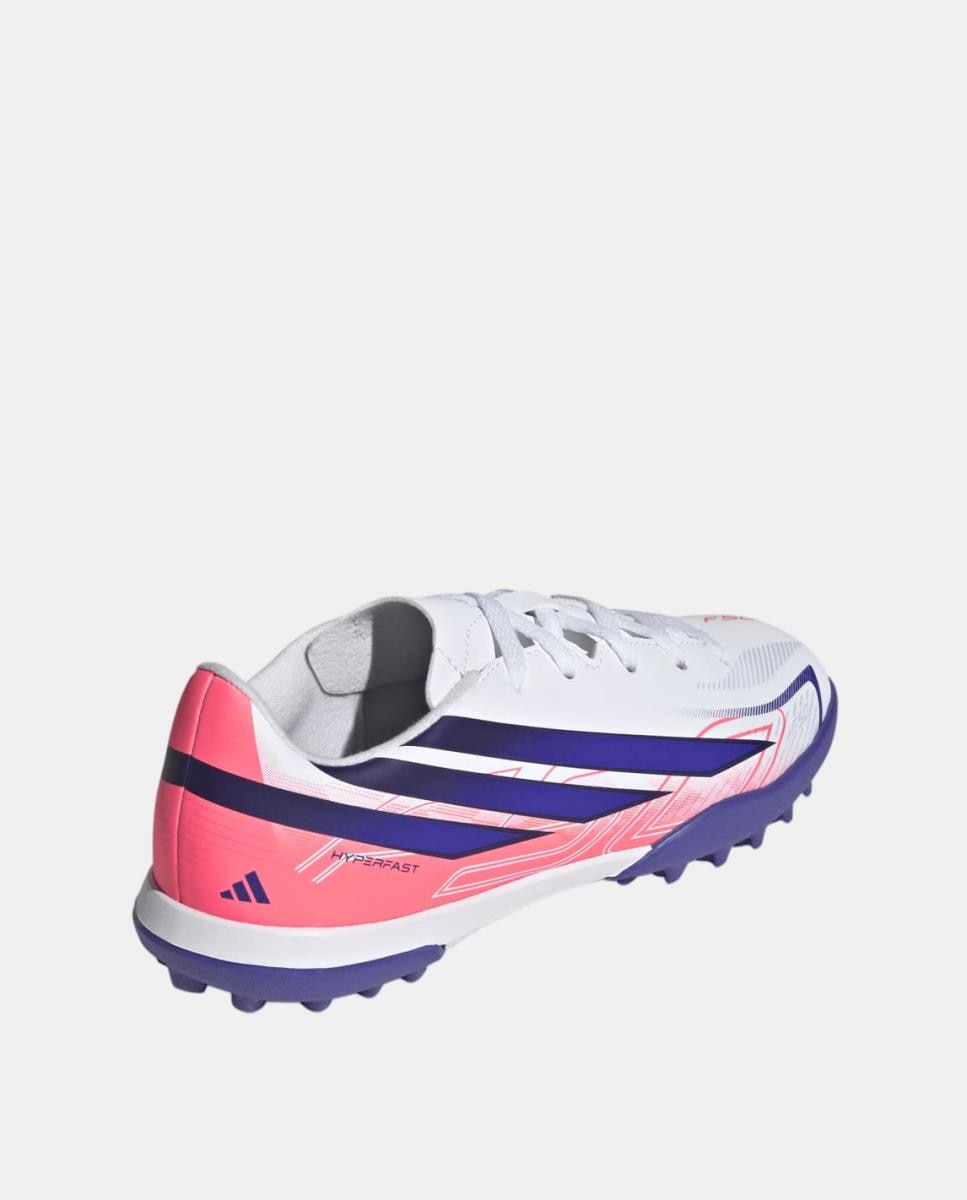 Chuteiras de Futebol Turf de Criança F50 Hyperfast Club Tf J Adidas Branco / Azul-5