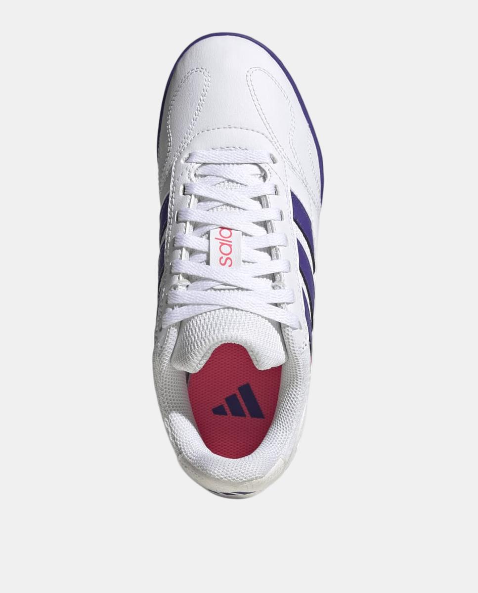 Chuteiras de Futsal de Criança Super Sala III J Adidas Branco / Azul-3