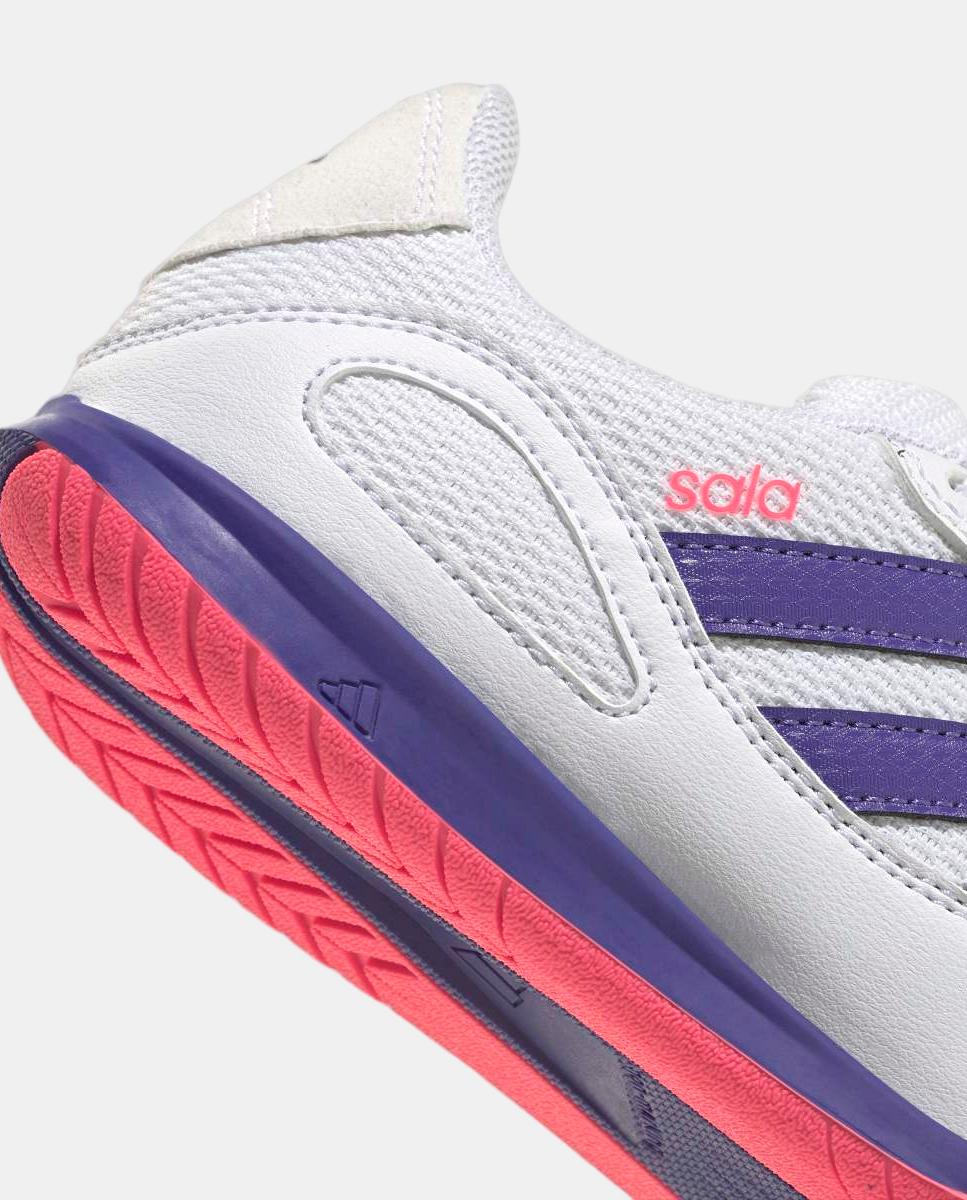 Chuteiras de Futsal de Criança Super Sala III J Adidas Branco / Azul-7
