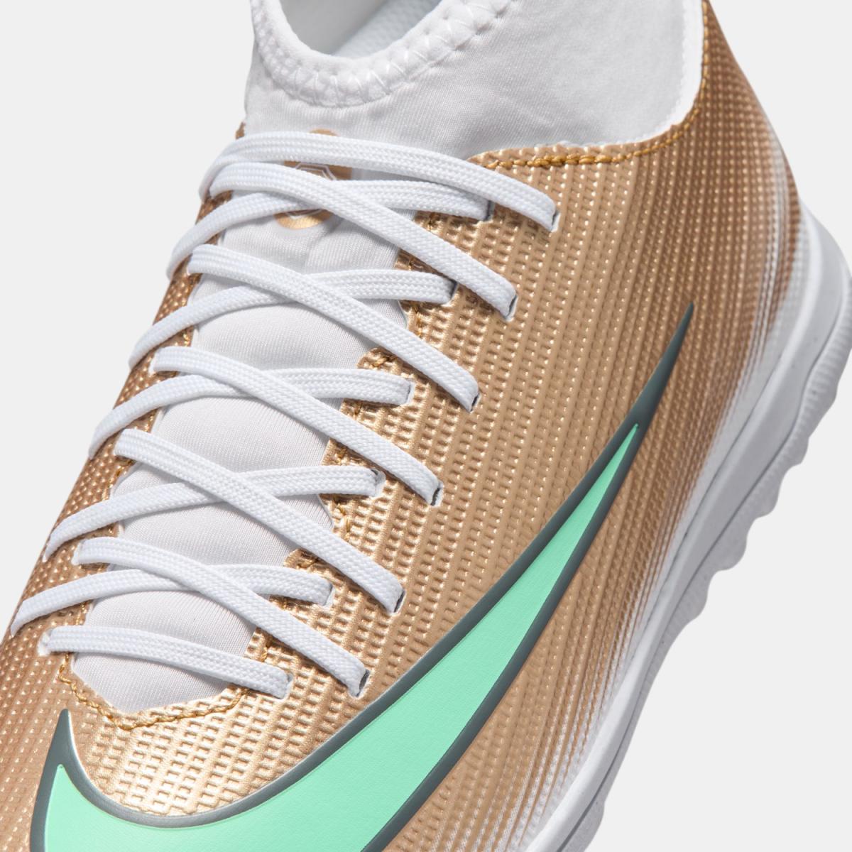 Chuteiras de Futebol Turf de Criança  Jr Superfly 11 Club Tf Km Nike Dourado-10