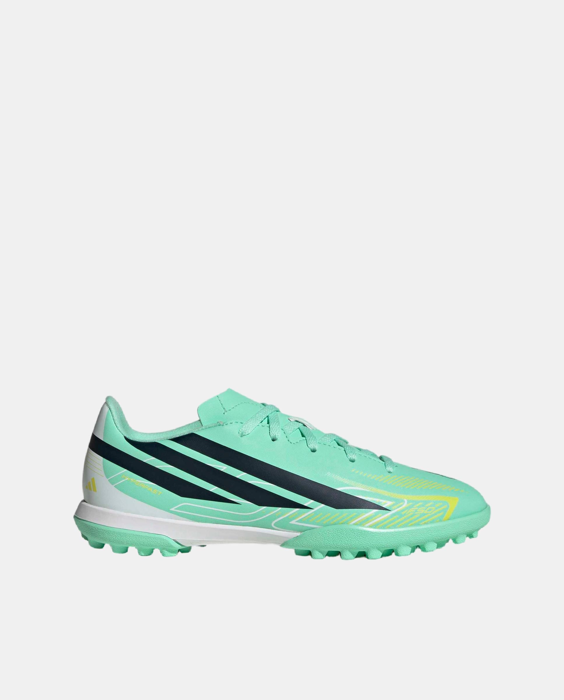 Botas de fútbol turf de niños F50 Hyperfast Club Tf J Adidas - Verde Verde-1