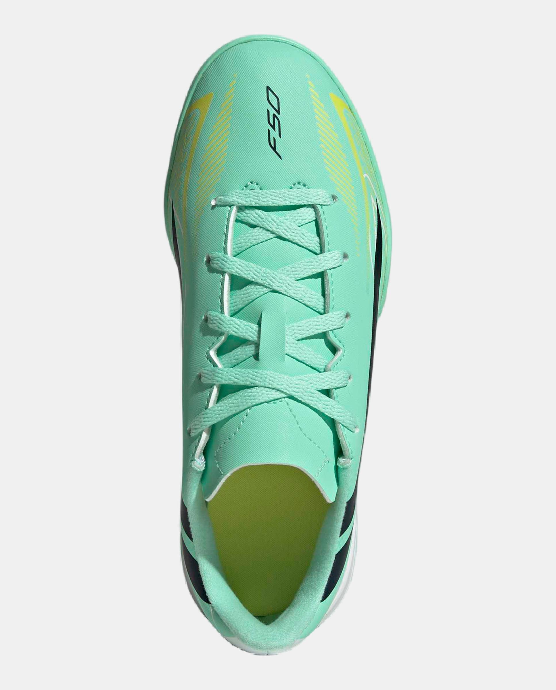 Botas de fútbol turf de niños F50 Hyperfast Club Tf J Adidas - Verde Verde-3